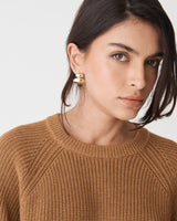 Lia Stud Earrings in gold — view 1