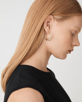 Luna Hoop Earrings in gold — view 1