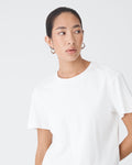 Luna Hoop Earrings in silver — close-up view