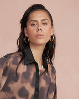 Aurelia Hoop Earrings in gold — view 1