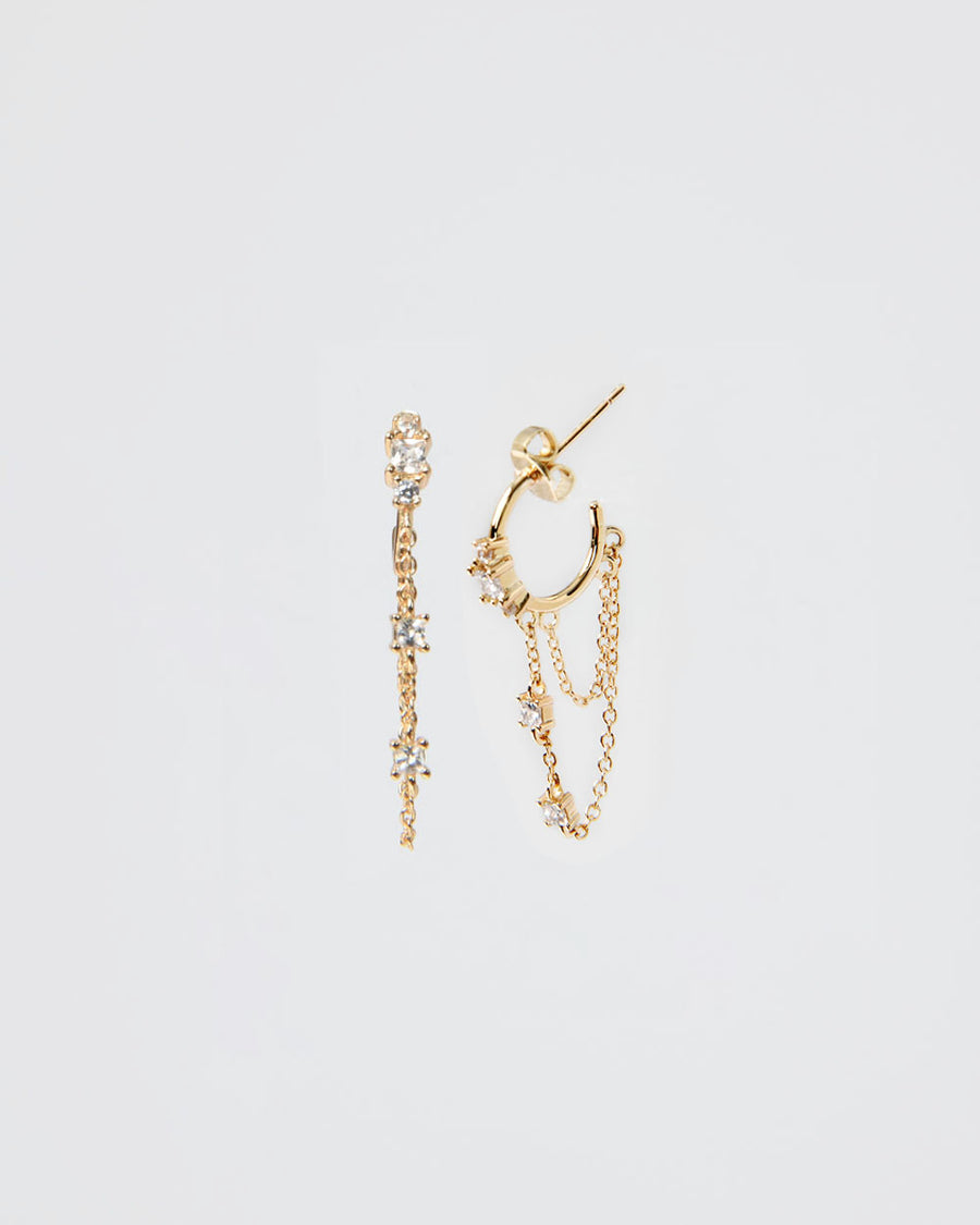 Sade 16k Gold Plated Earrings