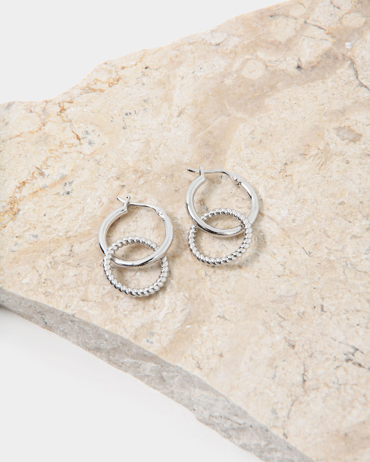 Felicity Silver 2 Way Earrings