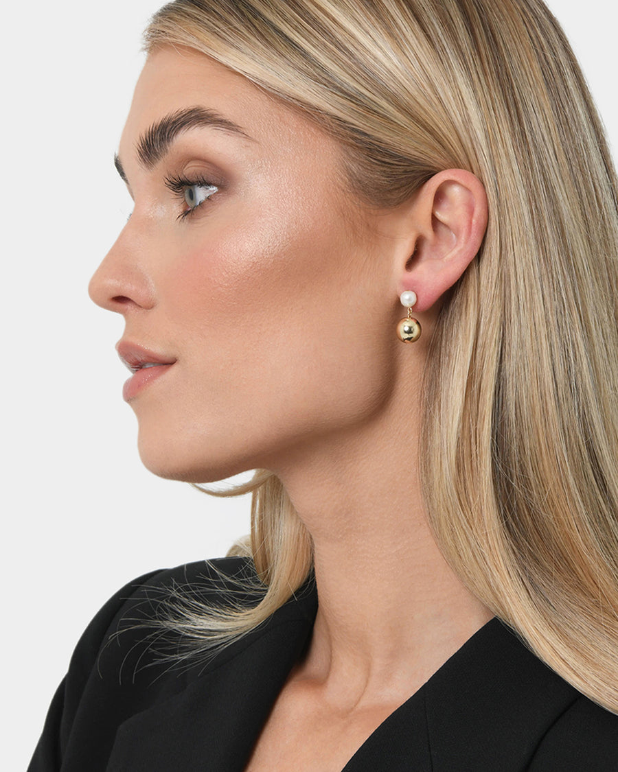 Hanna 16k Gold Plated Earrings