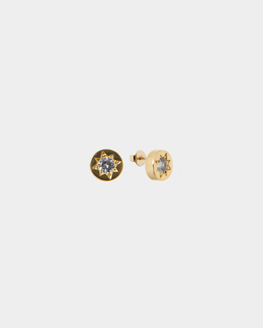 Miliana Gold Plated Earrings — view 1