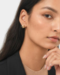 Analy 16K Gold Plated Earrings — fabric detail