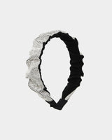 Cindy Crystal Headband in silver — view 1