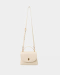Giselle Leather 2 Way Bag in cream — view 1