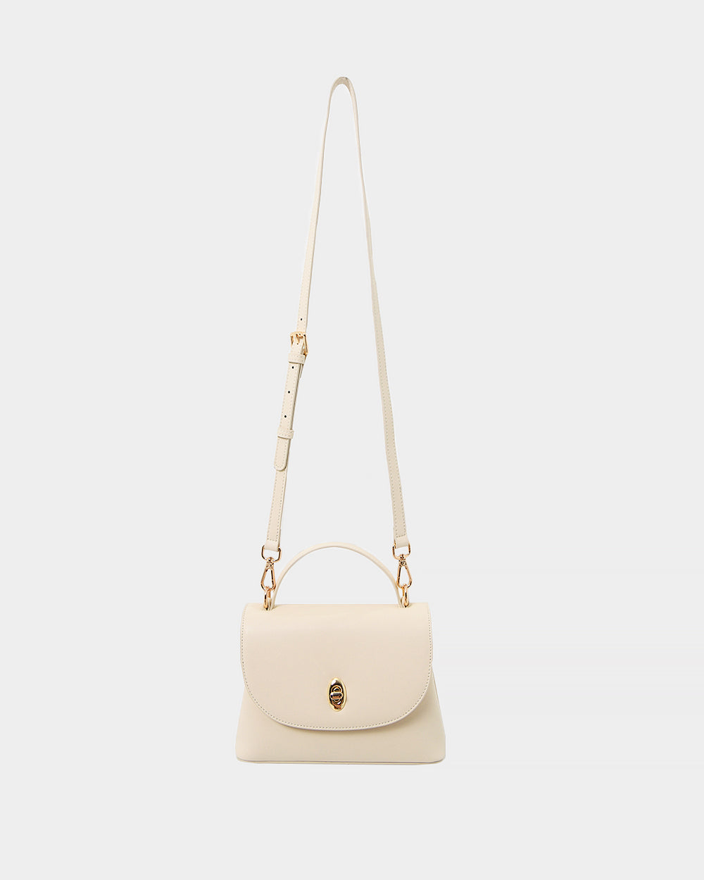 Giselle Leather 2 Way Bag in cream — view 1