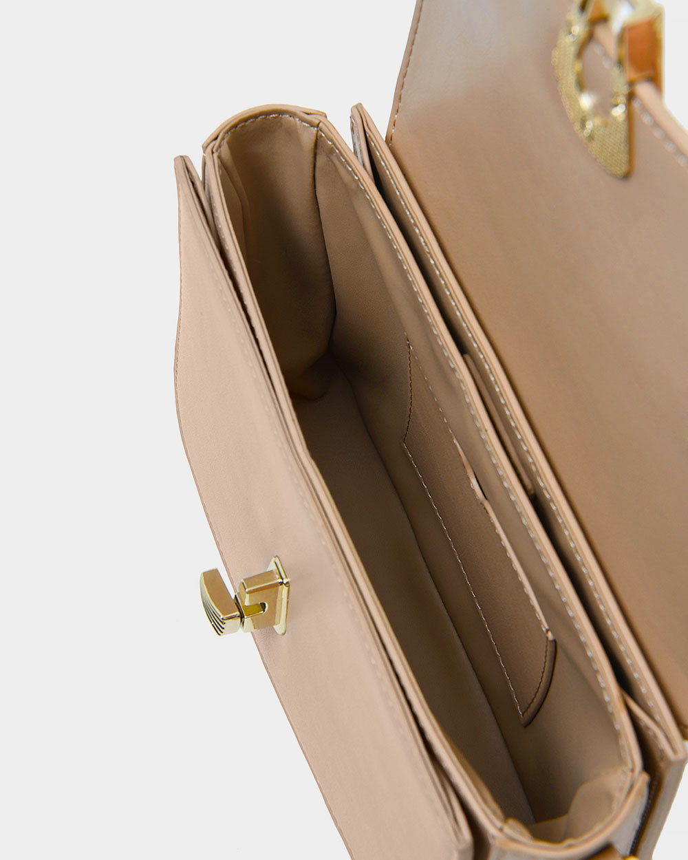 Everlina 2 Strap Bag in nude — fabric detail 3