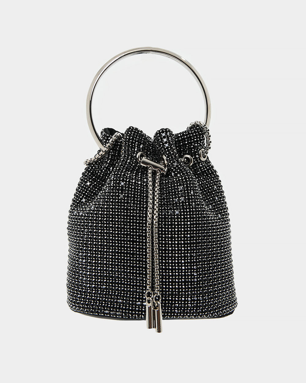 Skyla Crystal 2 Way Bag in black — product-only view