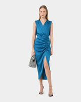 Kendall Crystal 2 Way Bag in metallic — full-length view