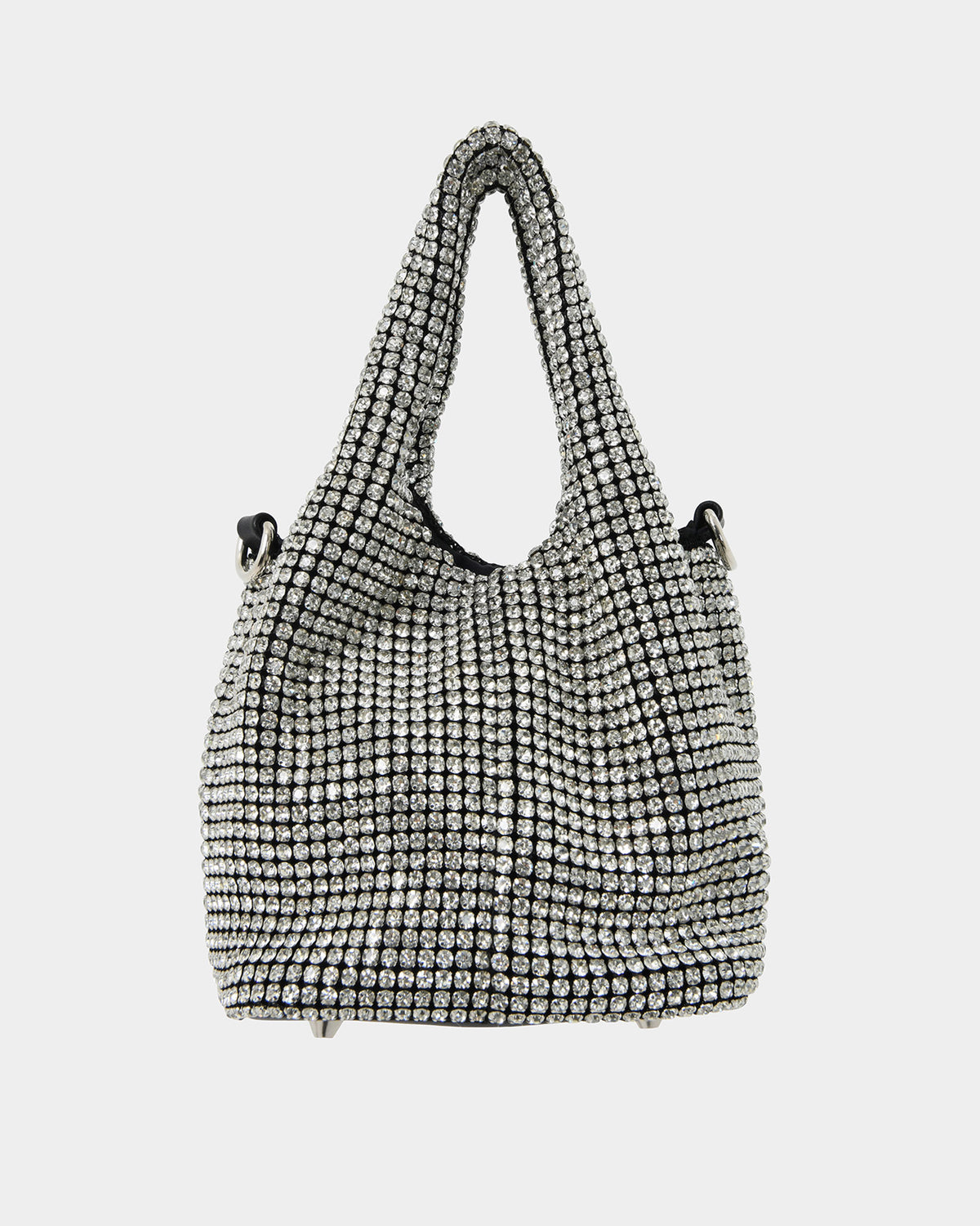 Kendall Crystal 2 Way Bag in metallic — product-only view