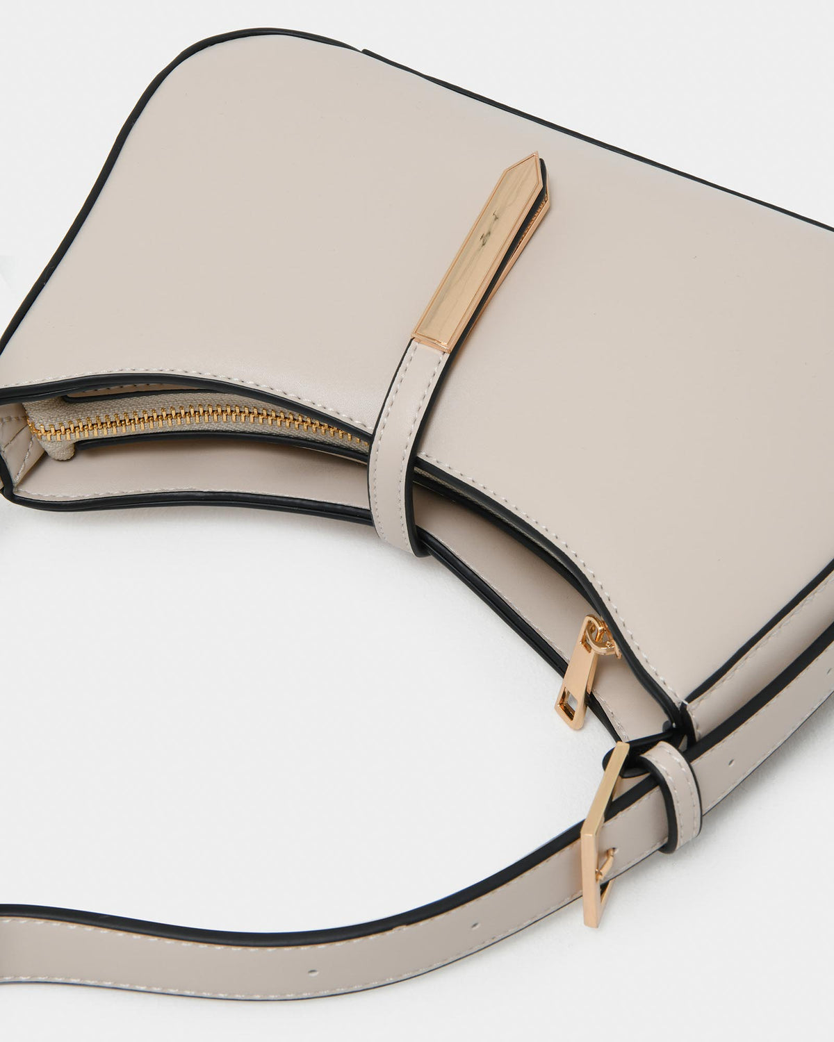 Jessica Shoulder Bag in bone — fabric detail 2