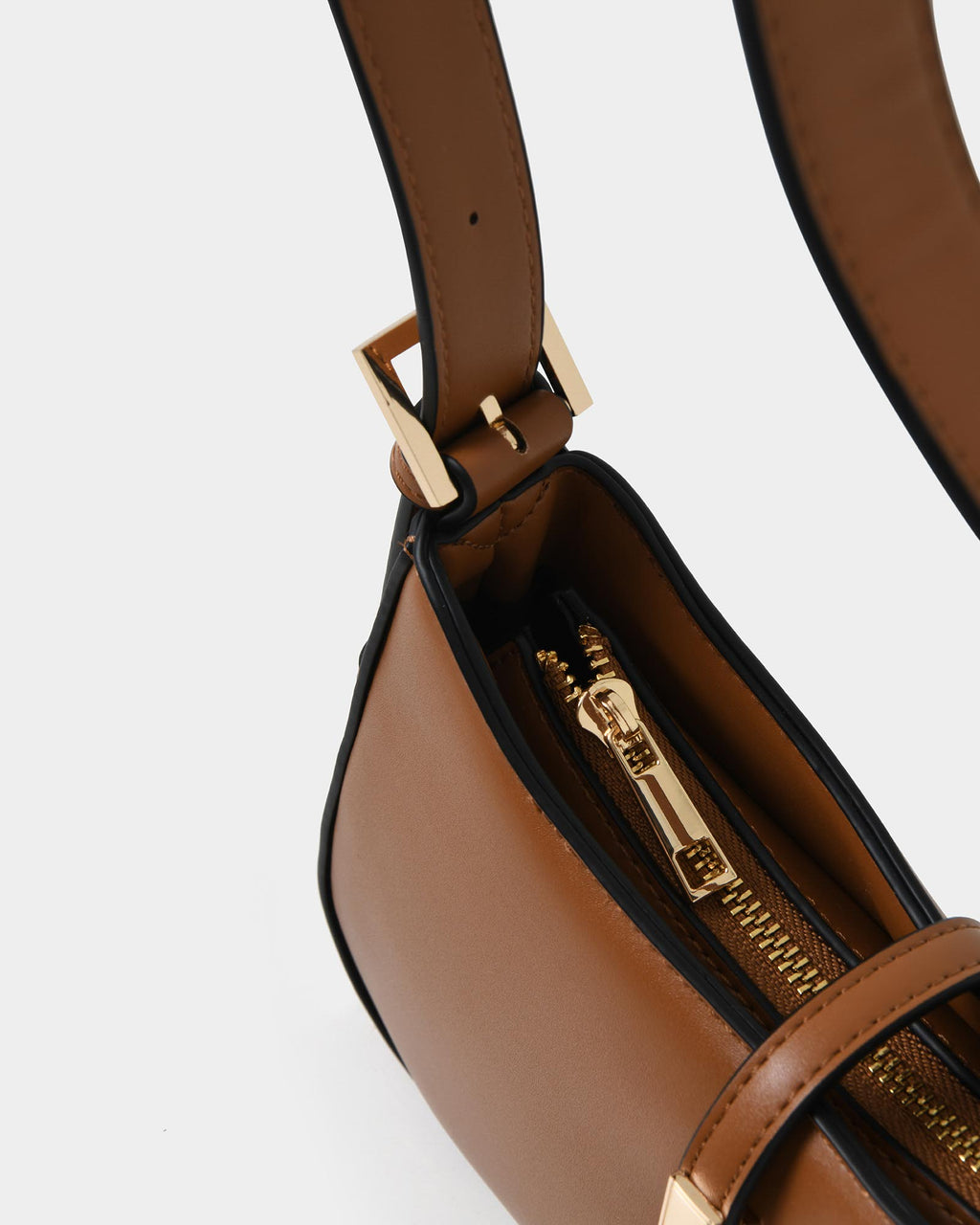 Jessica Shoulder Bag in tan — fabric detail 2