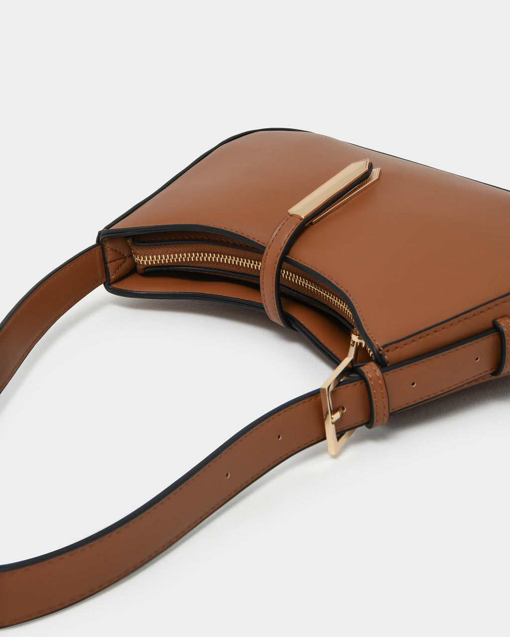 Jessica Shoulder Bag in tan — fabric detail 3