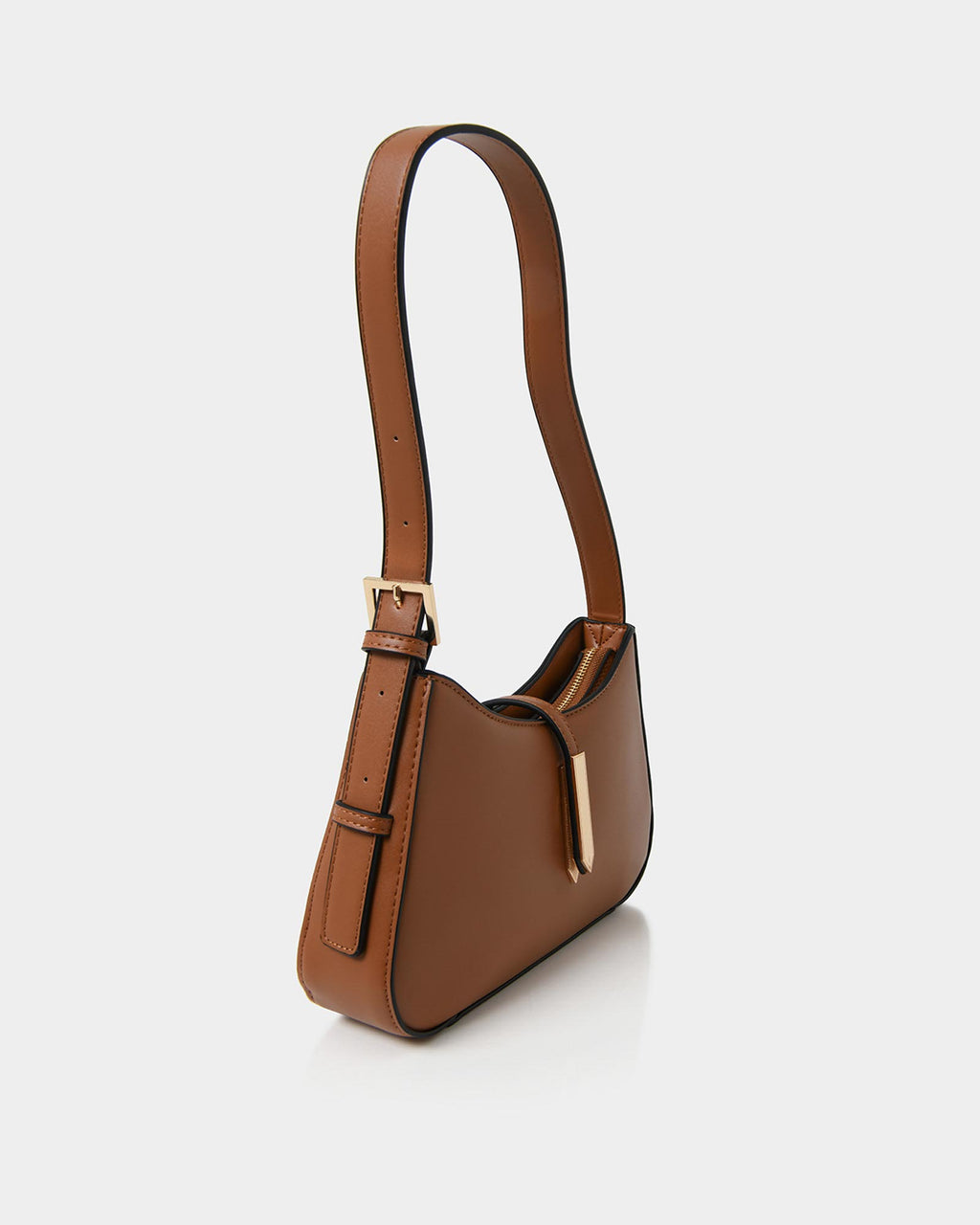 Jessica Shoulder Bag in tan — side view