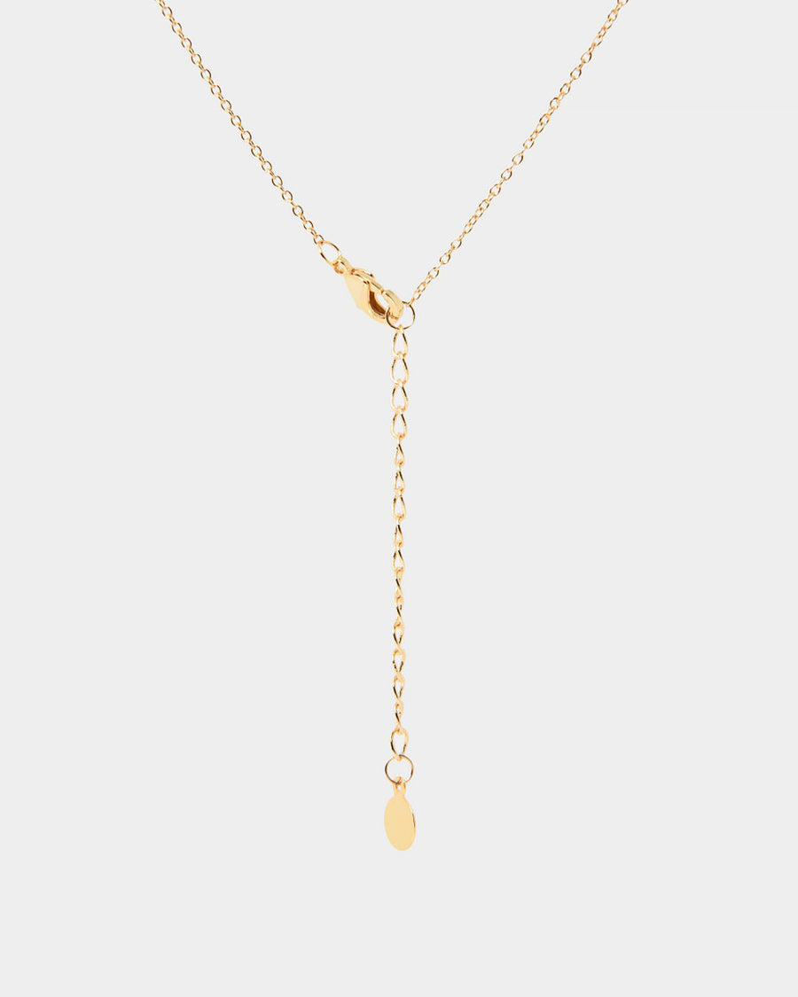Macie 16k Gold Plated Necklace — fabric detail