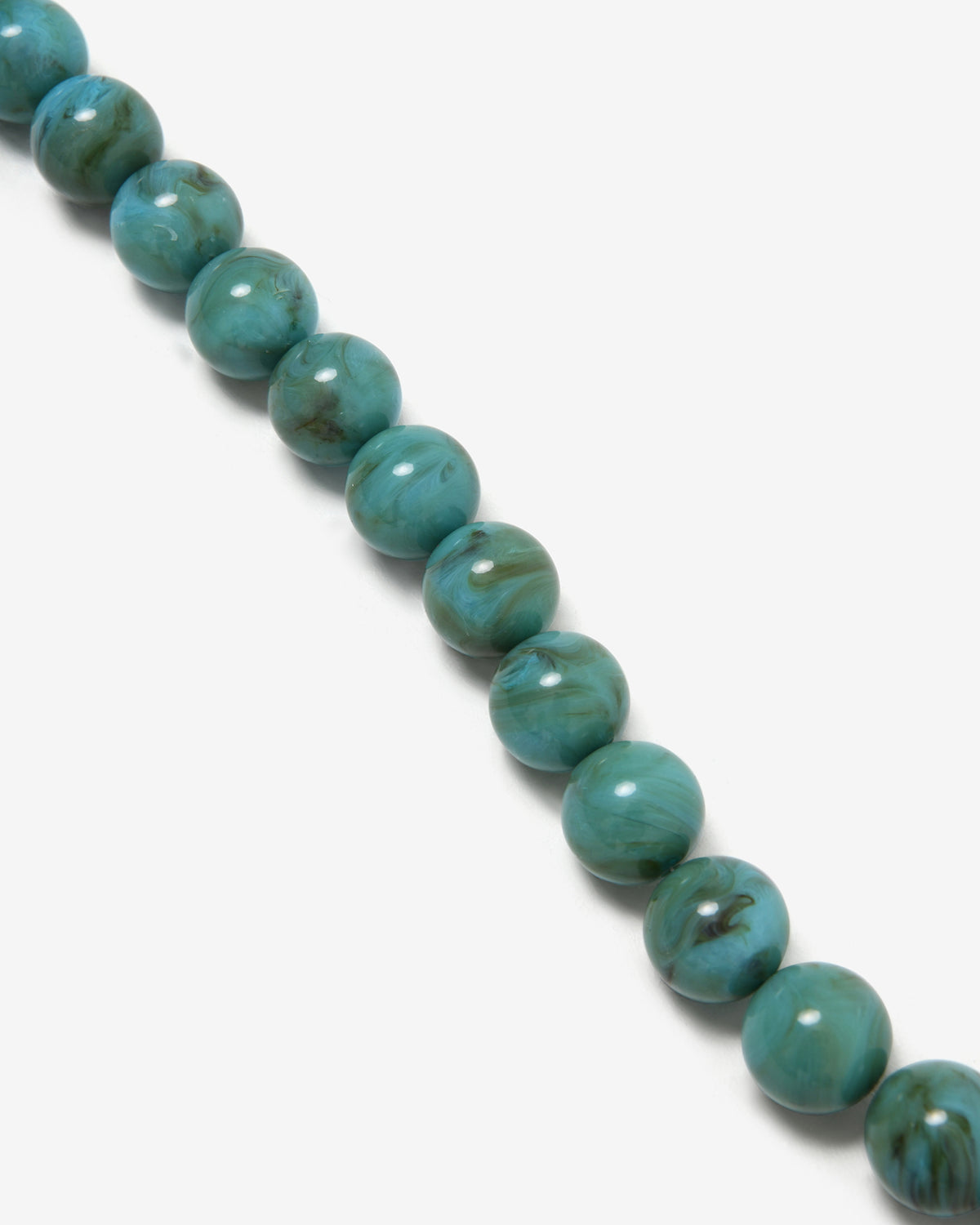 Gia Boho Resin Necklace in light blue — view 3