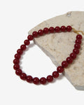 Gia Boho Resin Necklace in red — view 1