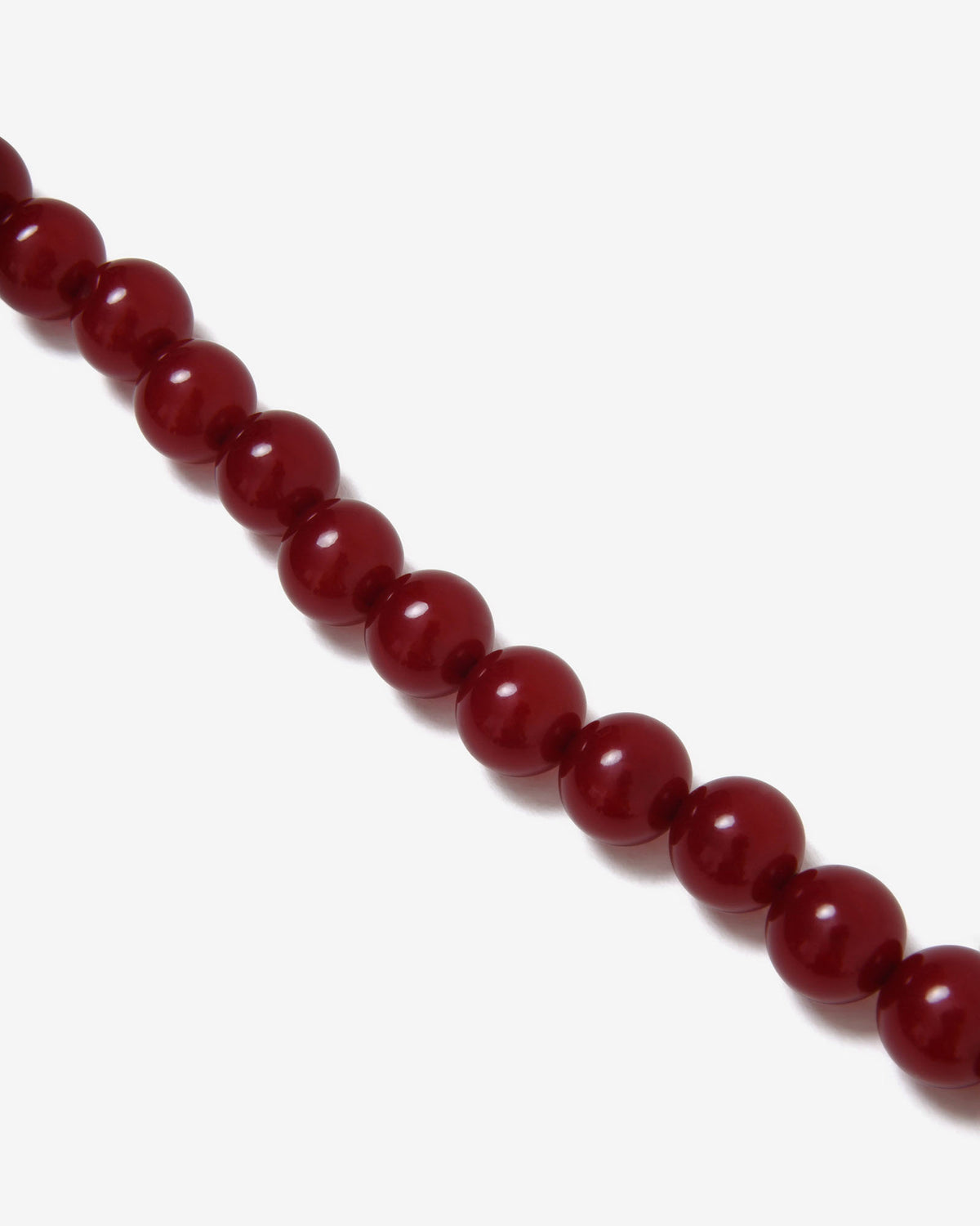 Gia Boho Resin Necklace in red — view 3