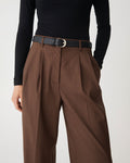 Alina Leather Belt in black — close-up view