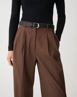 Alina Leather Belt in black — close-up view