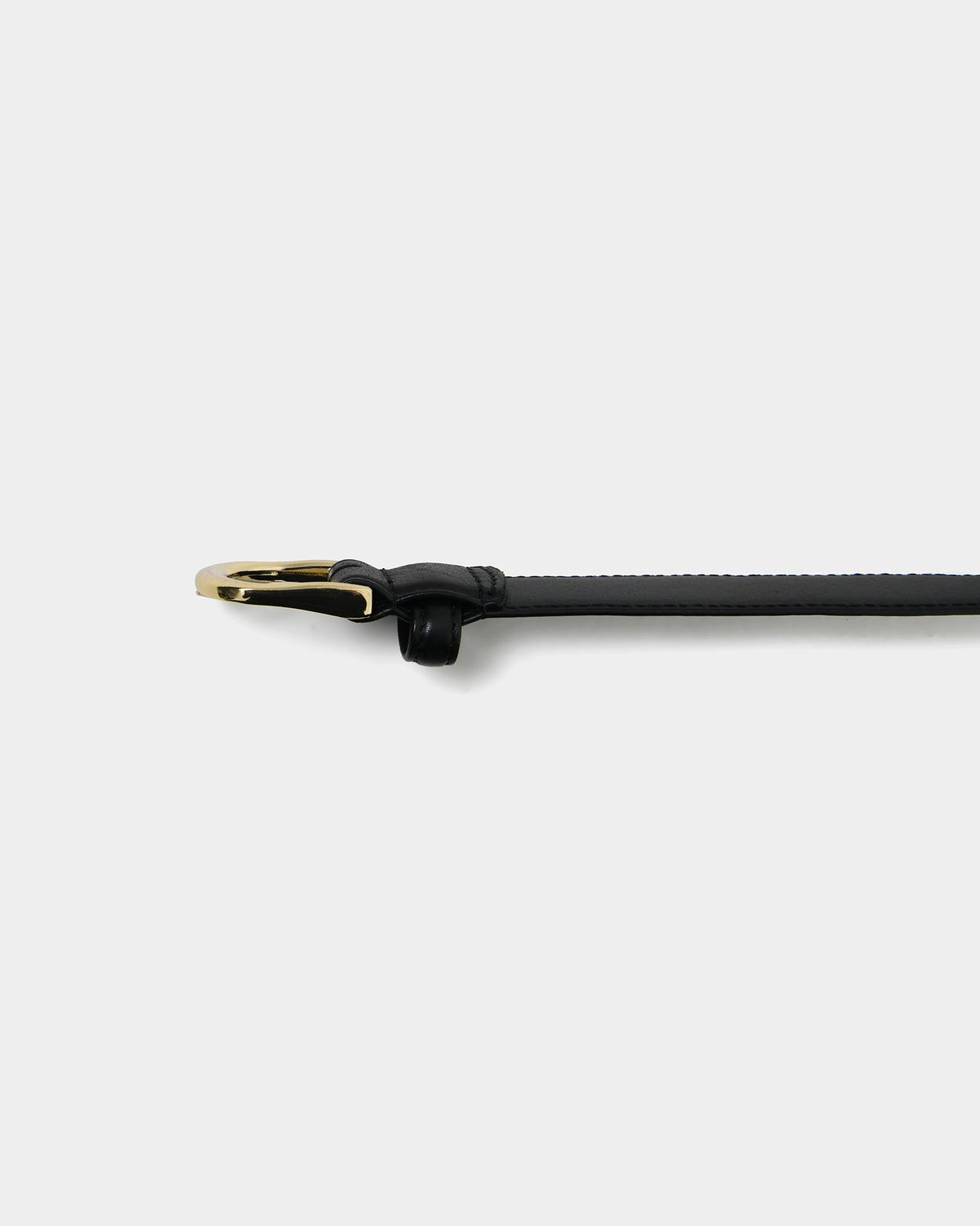 Alina Leather Belt in black — fabric detail 2