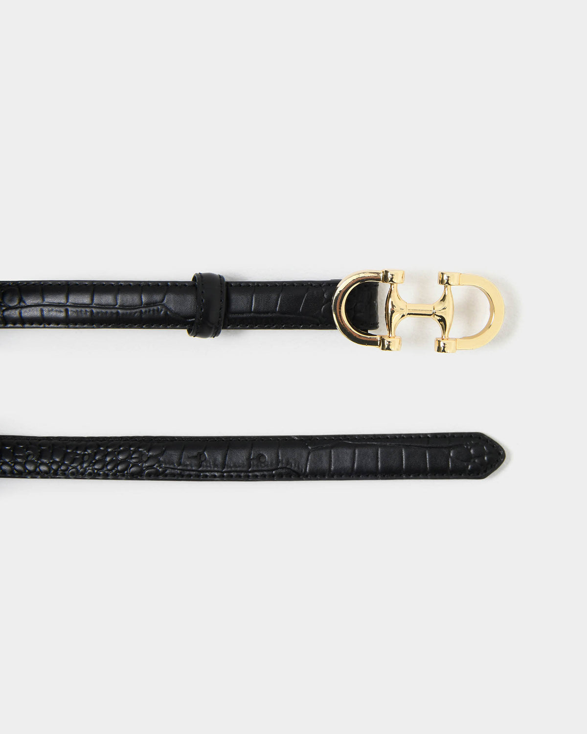 Karma Croc Leather Belt