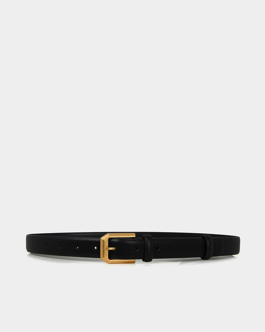 Dulce Leather Belt in black — product-only view