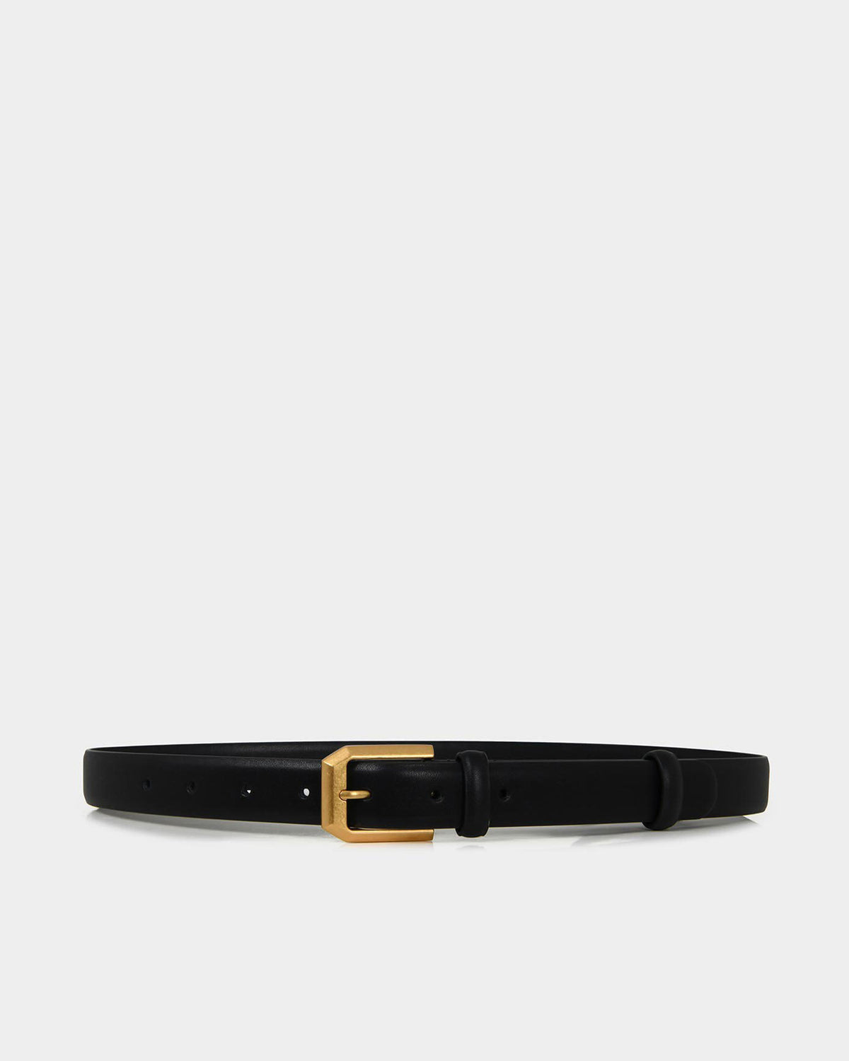 Dulce Leather Belt in black — product-only view