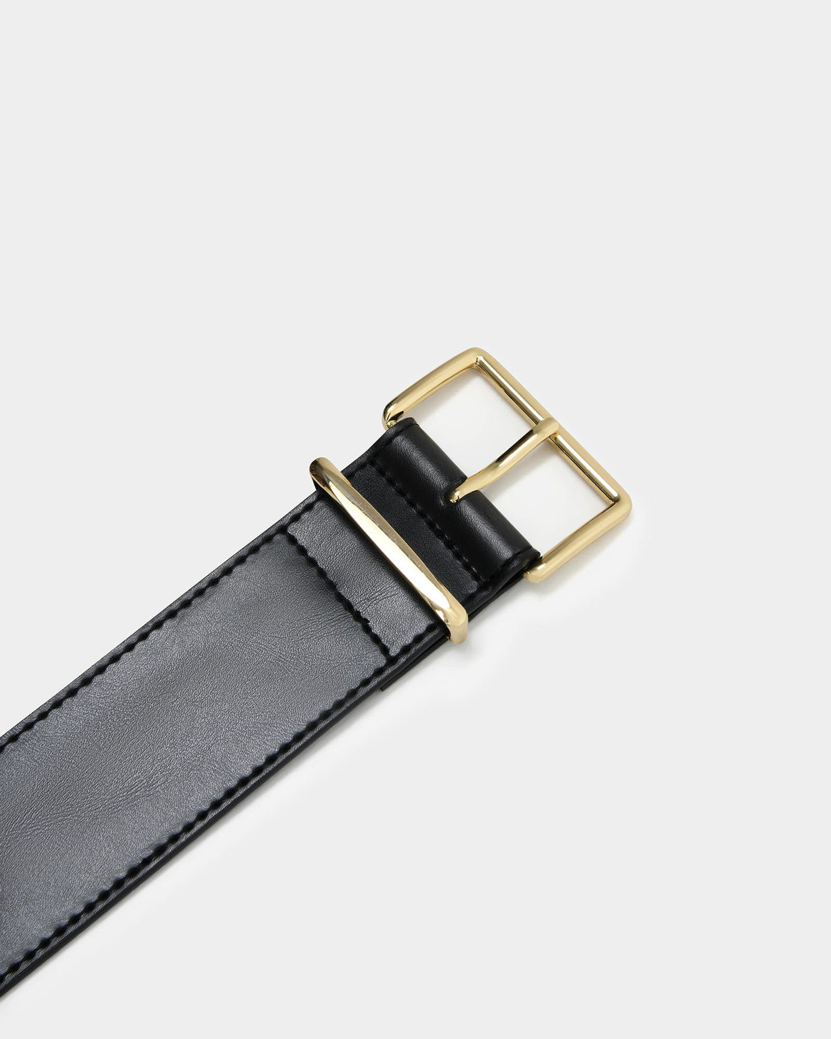 Benny Leather Belt in black — view 3