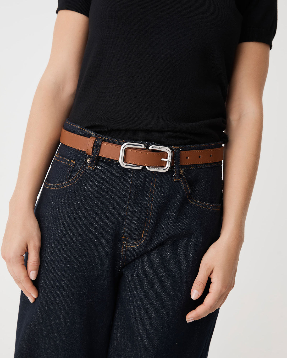 Dublin Twin Belt in tan — view 3