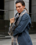 Sierra Checked Scarf — side view