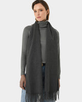 Julianna Scarf in charcoal — close-up view
