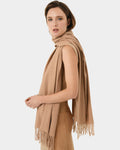 Julianna Scarf in oatmeal — side view
