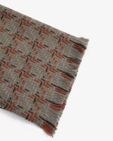 Jemma Woven Scarf in s05 red basket weave — fabric detail