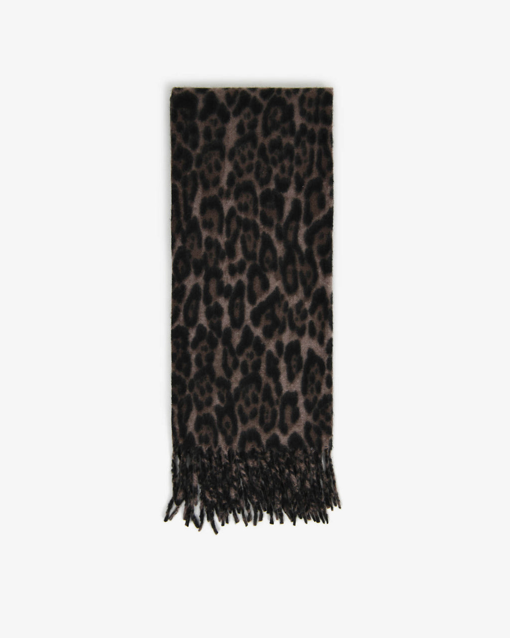 Leo Leopard Print Scarf in leopard print taupe — alternate view