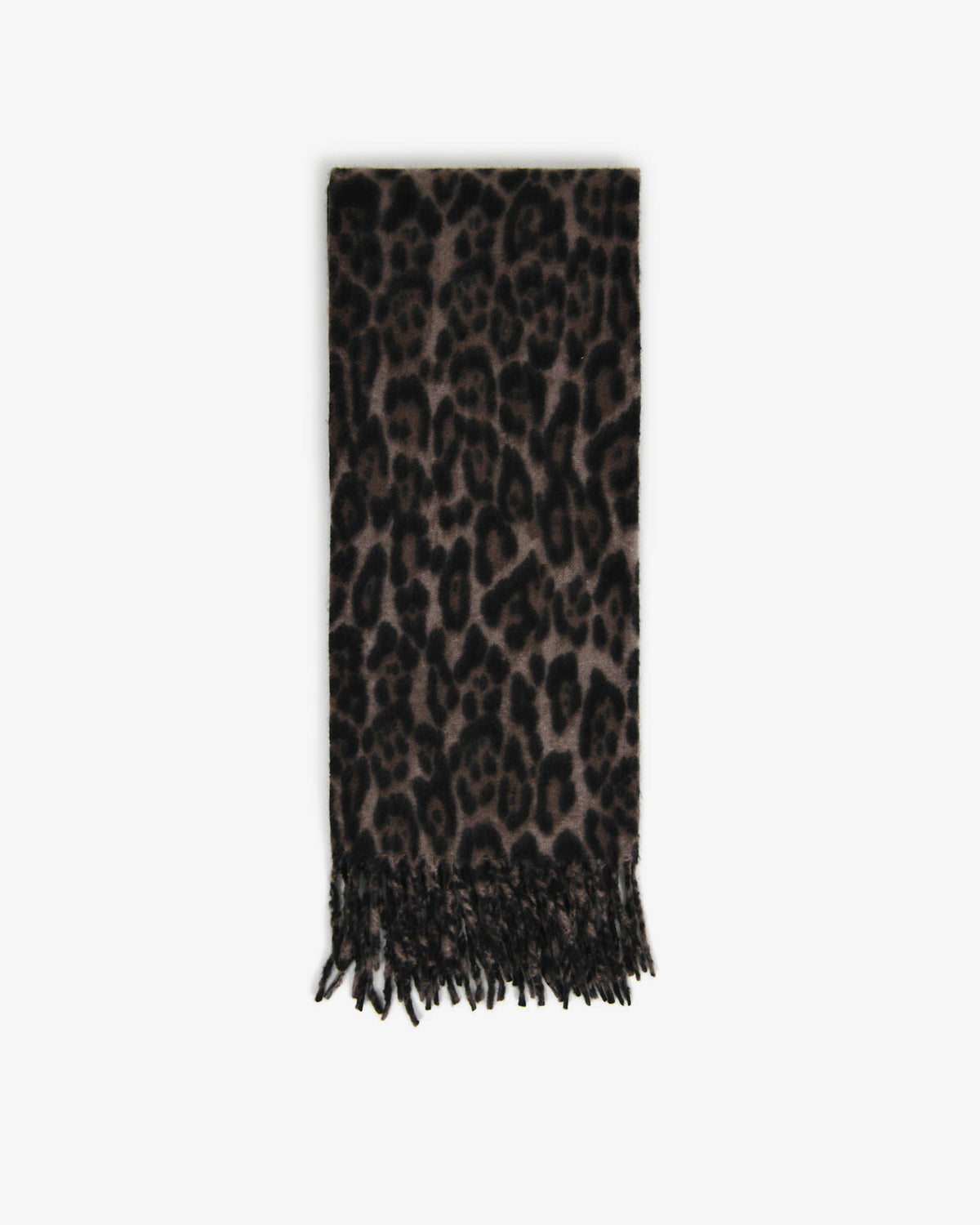 Leo Leopard Print Scarf in leopard print taupe — alternate view