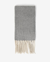Ami Fringe Scarf in mid grey — view 1