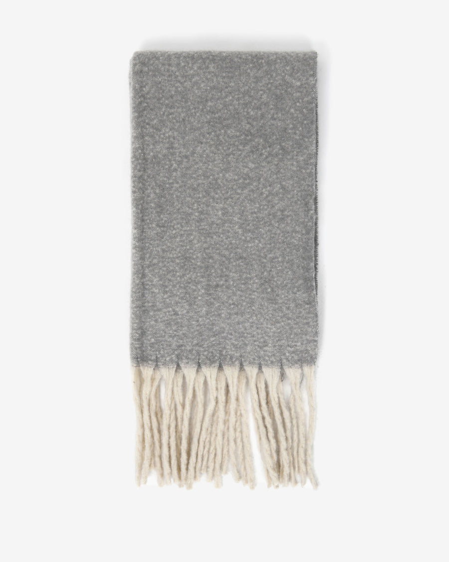 Ami Fringe Scarf in mid grey — view 1