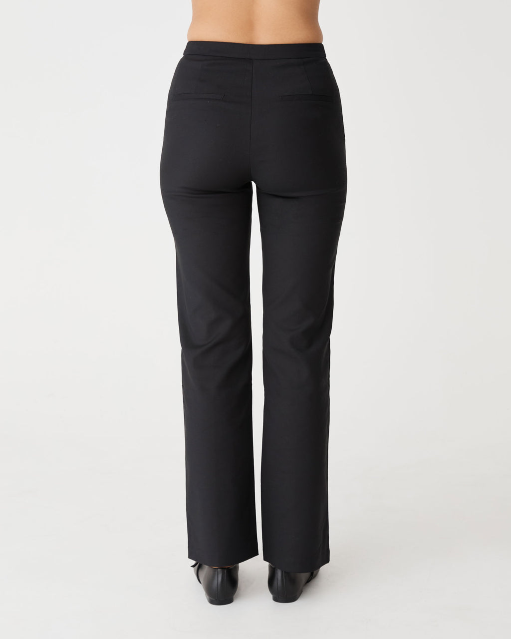 Lauren Straight Pants in black — back view