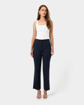 Lauren Straight Pants in navy — full-length view