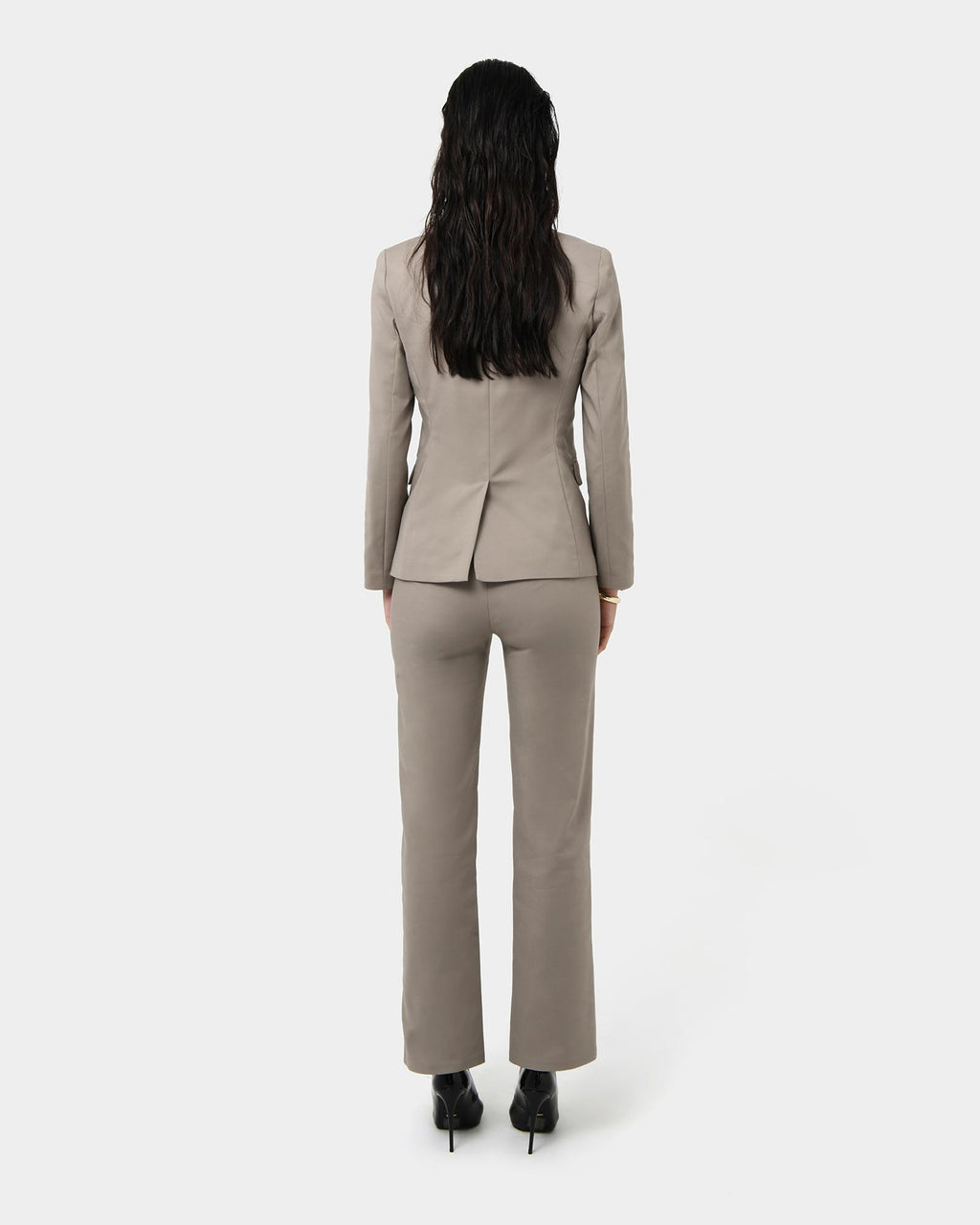 Lauren Straight Pants in stone — back view