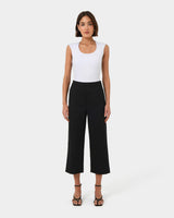 Lexee High-Waist Culotte in black — full-length view