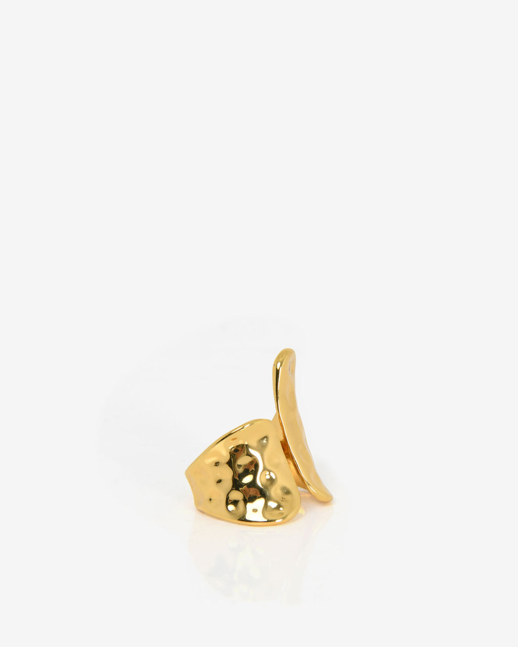 Amara Gold Plated Open Ring in gold — view 2