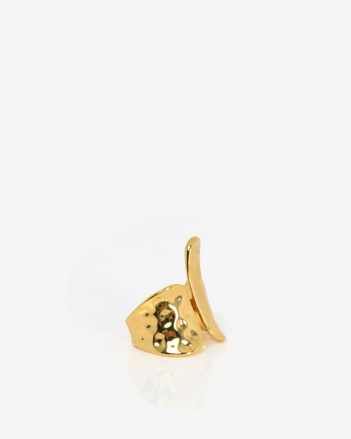Amara Gold Plated Open Ring in gold — view 2
