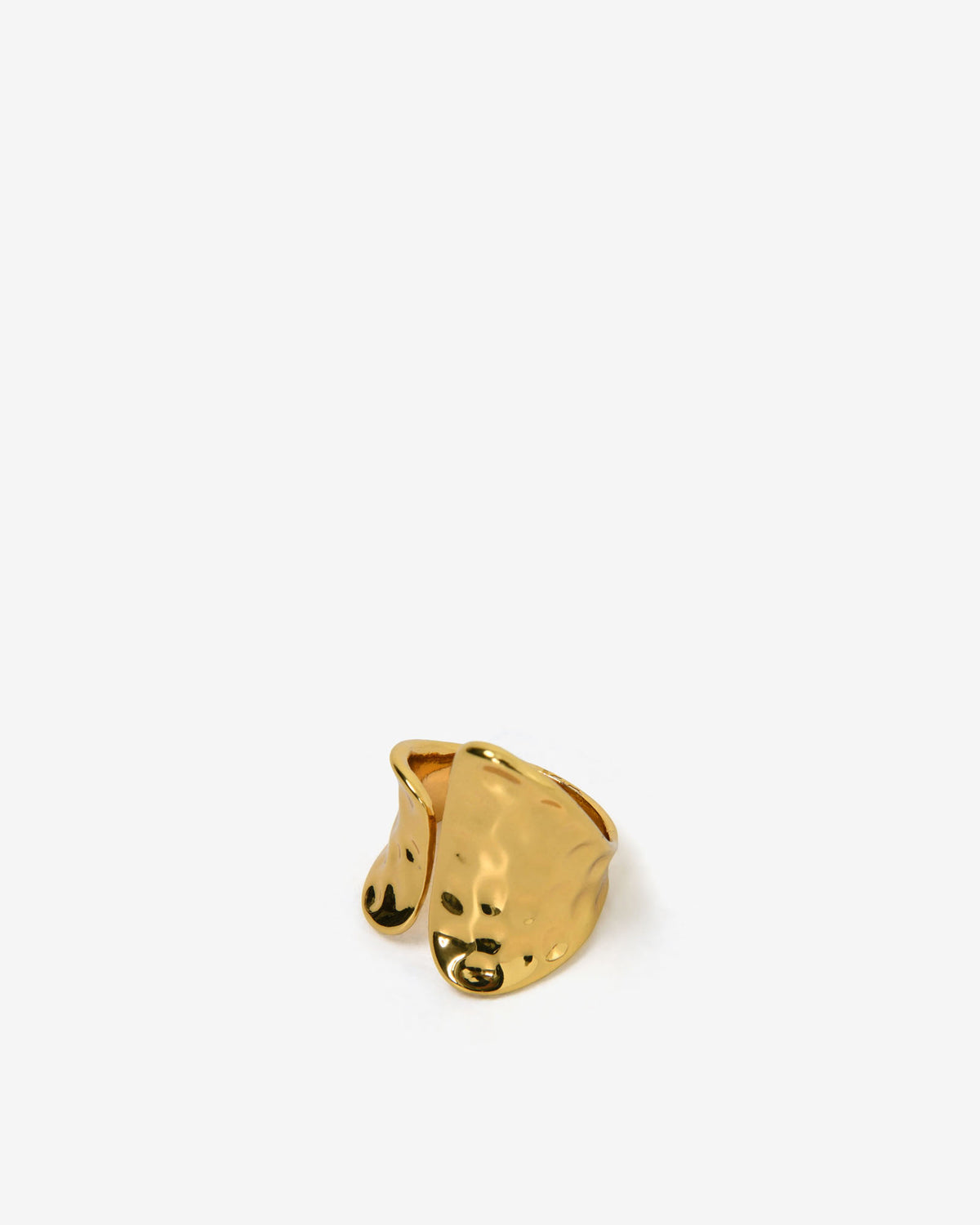 Amara Gold Plated Open Ring in gold — view 4