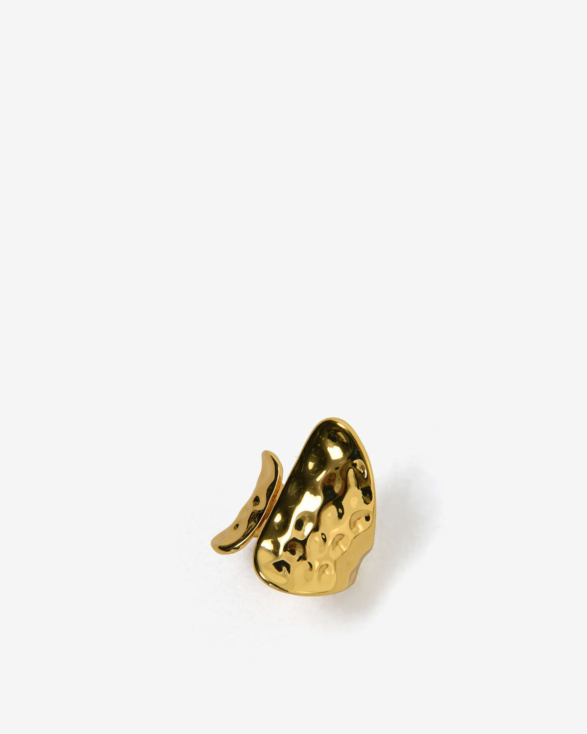 Amara Gold Plated Open Ring in gold — view 7