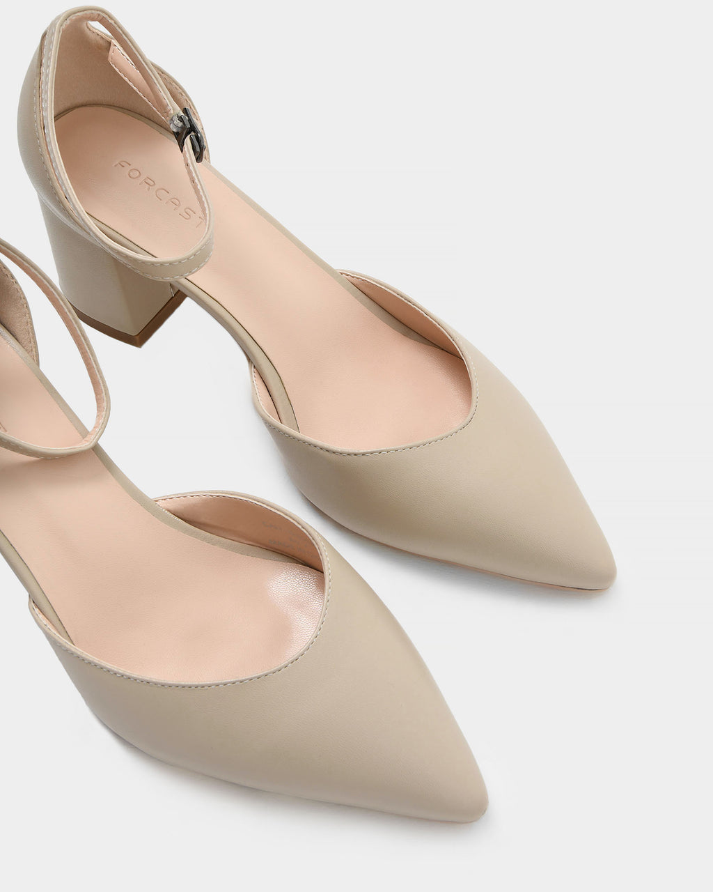 Cali Block Heel in light beige — view 5