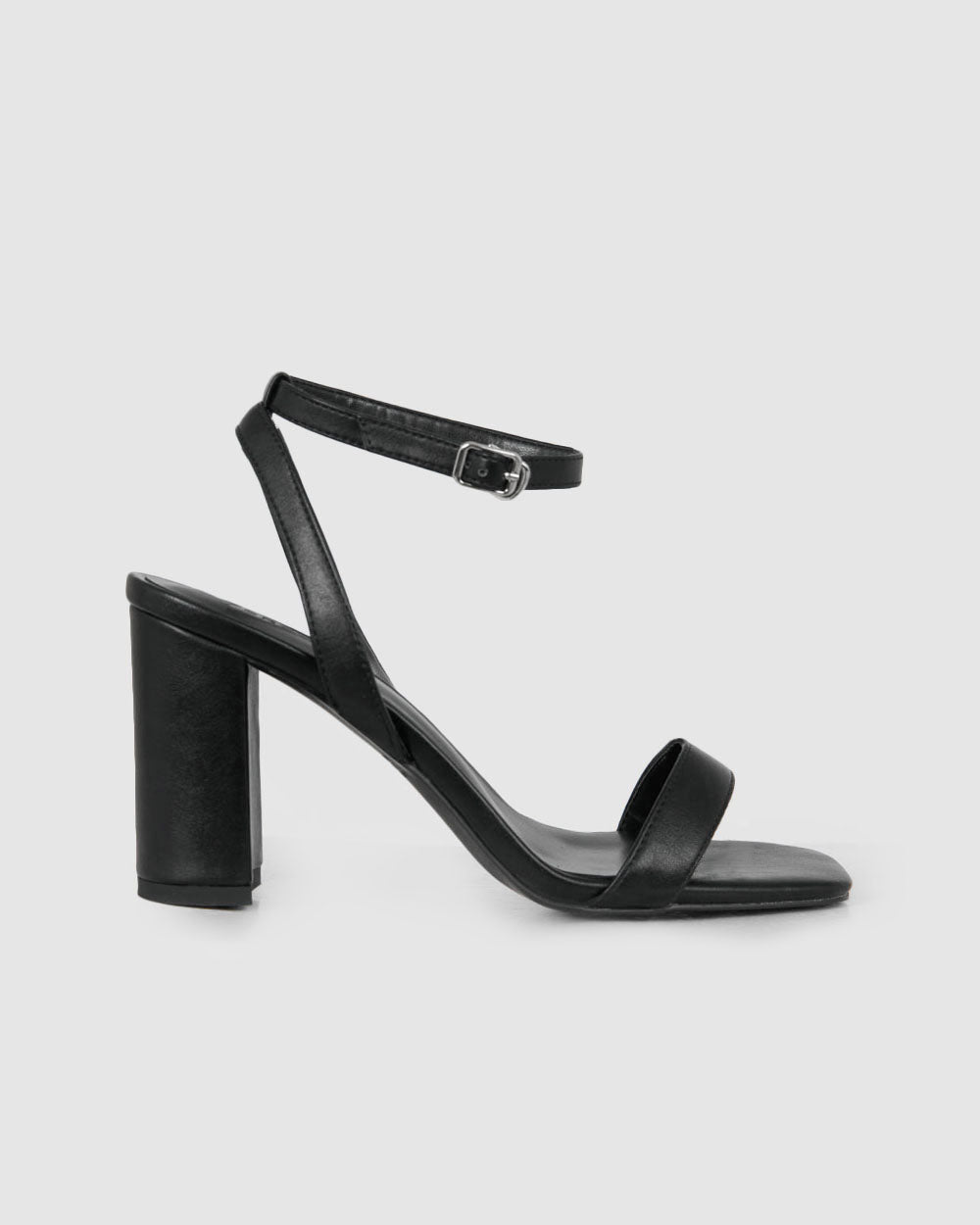 Kalani Block Heel in black — product-only view